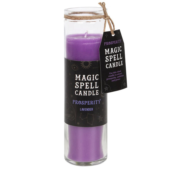 Candle Magic Spell Prosperity - Lavender