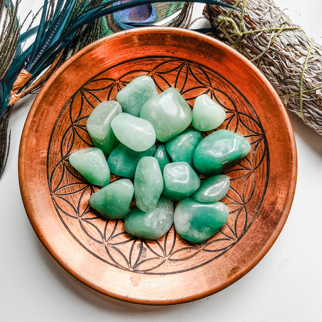 Aventurine verte roulée