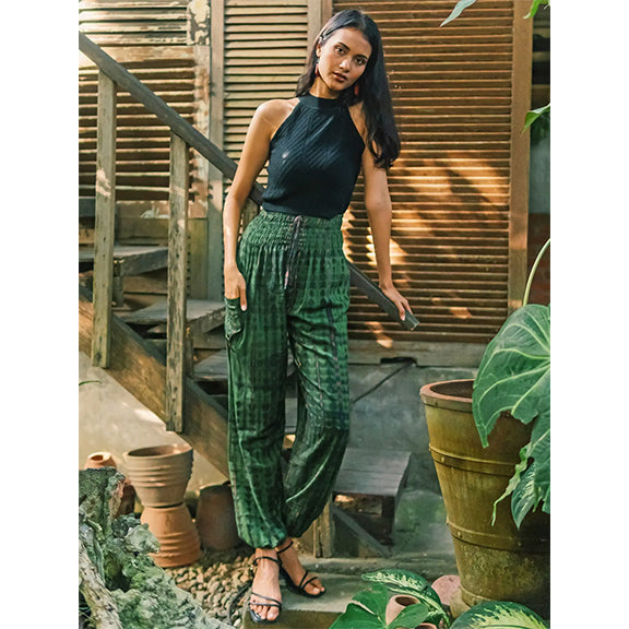 Pants Bone Tie Dye - Green