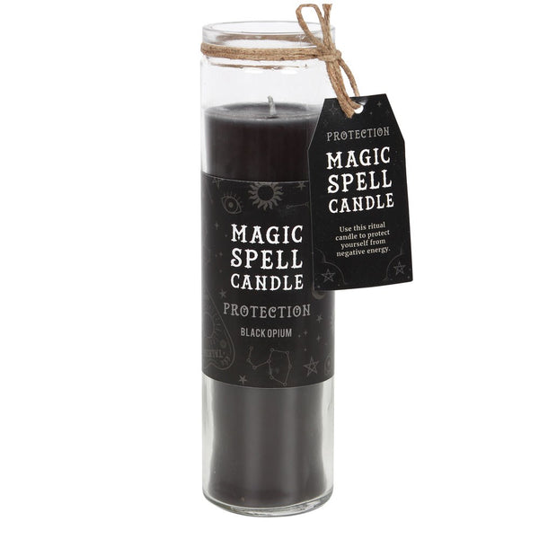 Candle Magic Spell Protection - Black Opium