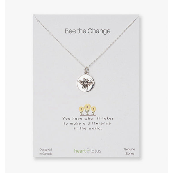 Necklace Carded Bee the Change Sterling Silver