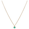 Birthstone Necklace Rose Gold December Turquoise
