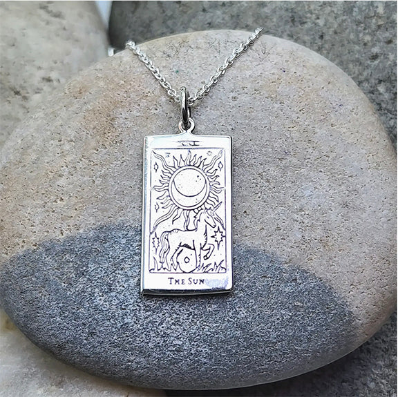 Collier Tarot Soleil Argent Massif