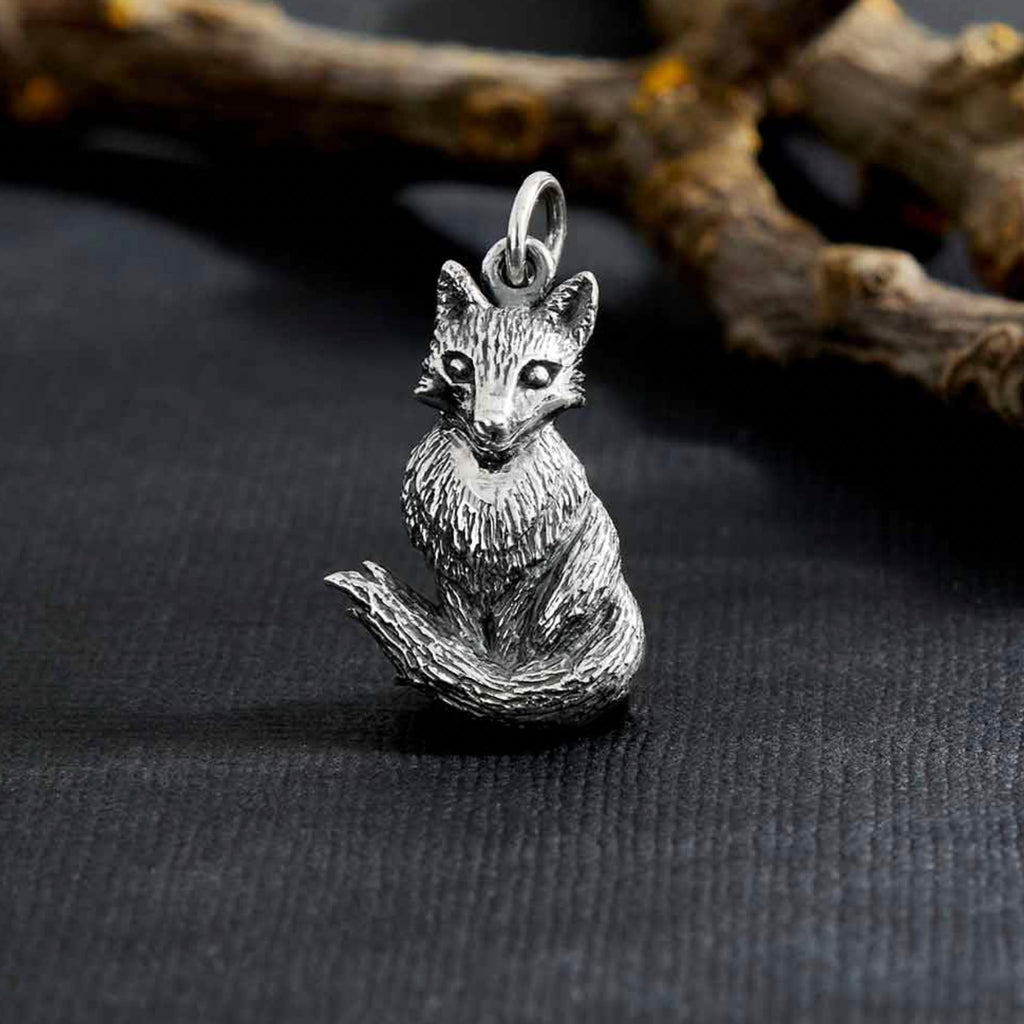 Charm Renard Argent Massif