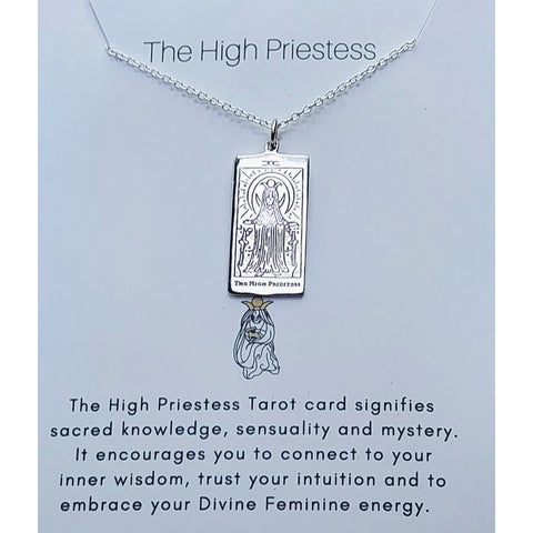 Necklace Tarot High Priestess Sterling Silver