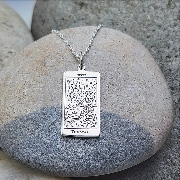 Collier Étoile de Tarot Argent Massif