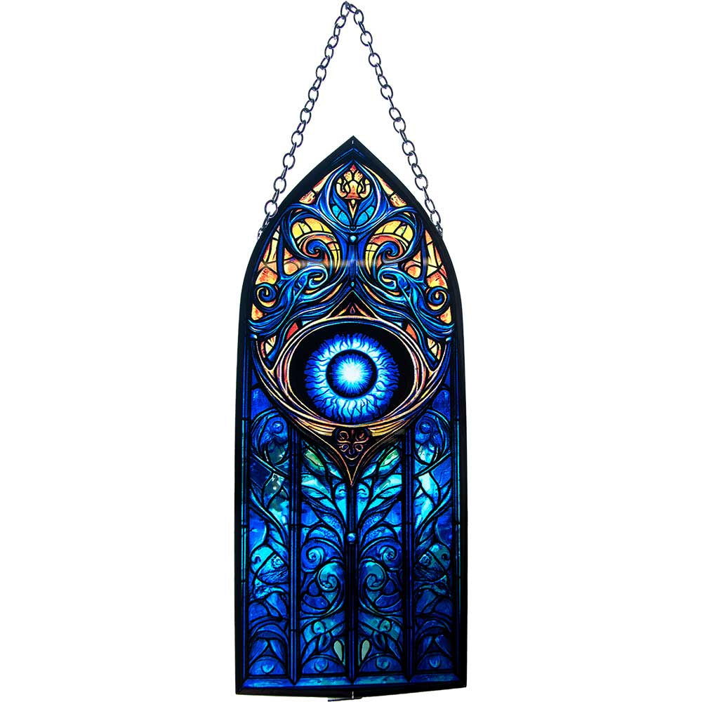 Glass Suncatcher Cathedral - Evil Eye