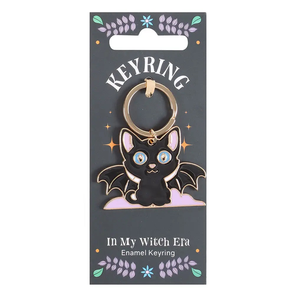 Keyring In My Witch Era Gothic Bat Cat