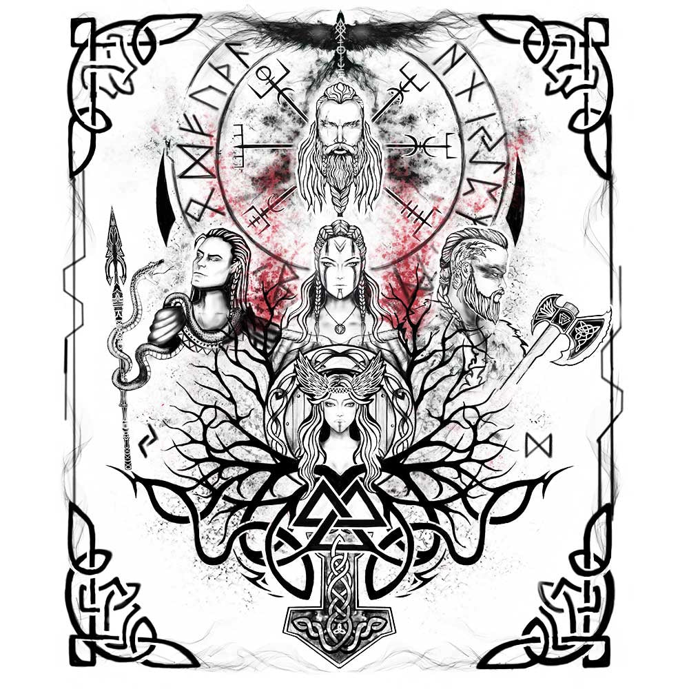 Tapestry Viking Gods