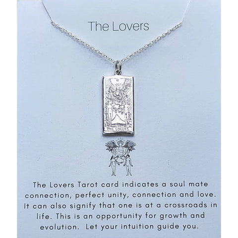 Necklace Tarot The Lovers Sterling Silver