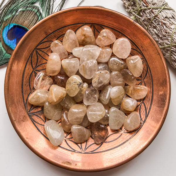 Quartz rutilé culbuté