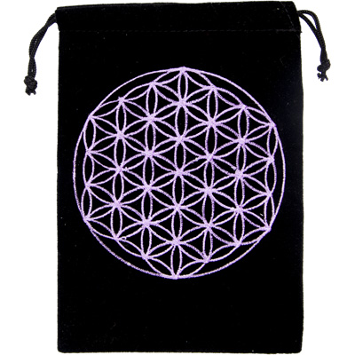 Sac Velours Fleur de Vie 5x7”