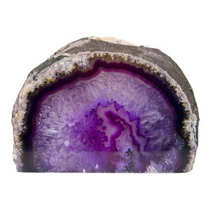 Bougeoir en Pierre - Agate violette