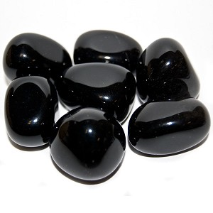 Obsidienne noire tombée