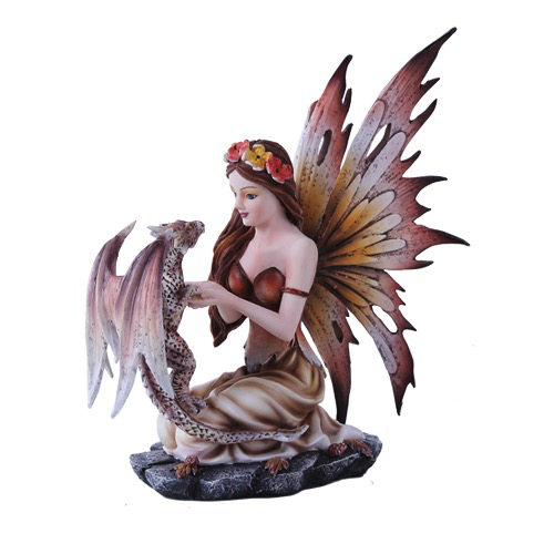 Statue de fée d'automne
