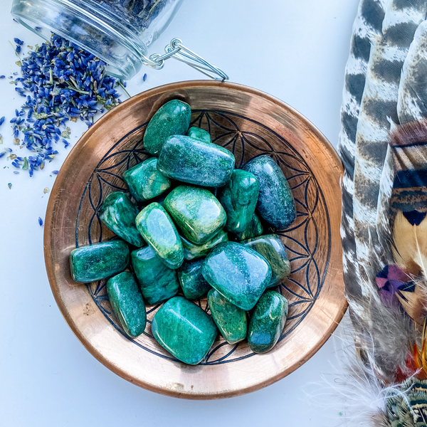 Turquoise Africaine (jaspe) Tumbled