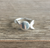 Bague triple lune en argent sterling