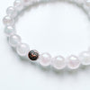 Bracelet 8mm angel aura rose quartz