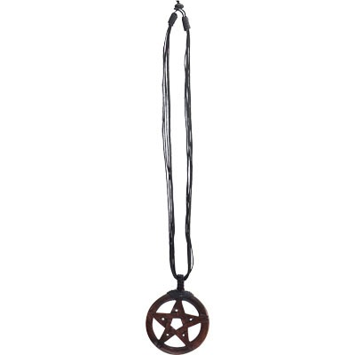 Collier Pentacle Bois