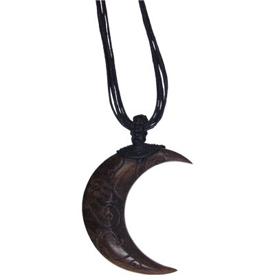 Collier Bois Lune