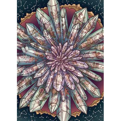 Puzzle cristallaire illustré