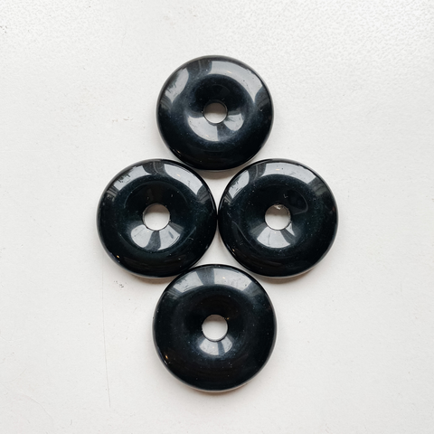 Donut/pi disc obsidian 30mm