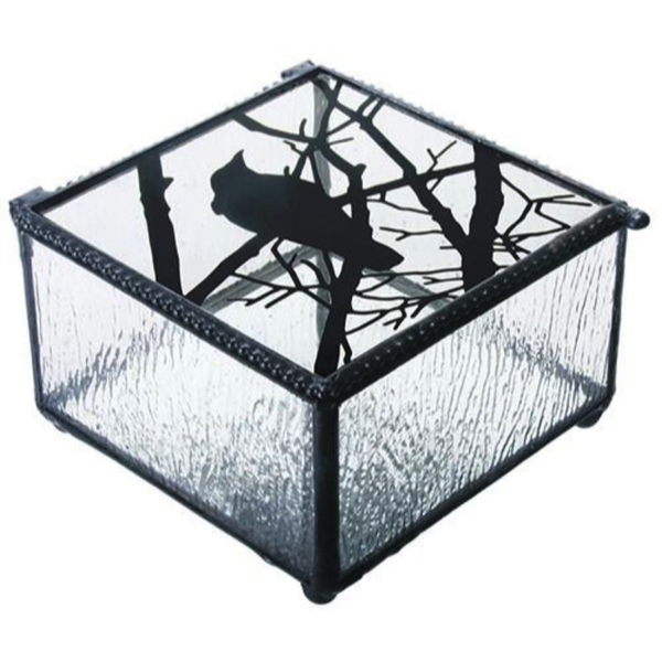 Coffret Corbeau Art Verre