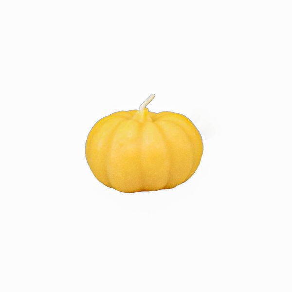 Bougie en cire d'abeille - Citrouille
