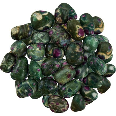 Rubis dans Zoisite Tumbled