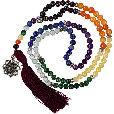 Perles Mala Chakra 108 avec Lotus