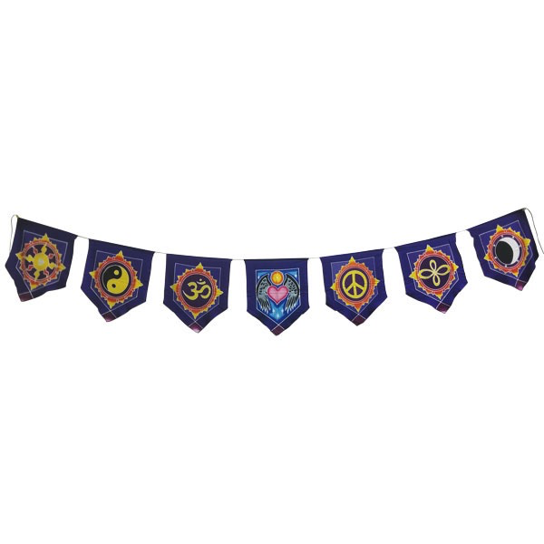 Drapeaux 7 signes chanceux