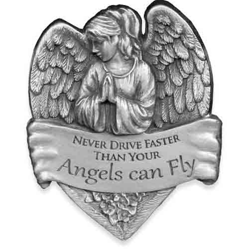 Ne conduisez jamais plus vite Clip de visière en forme de cœur