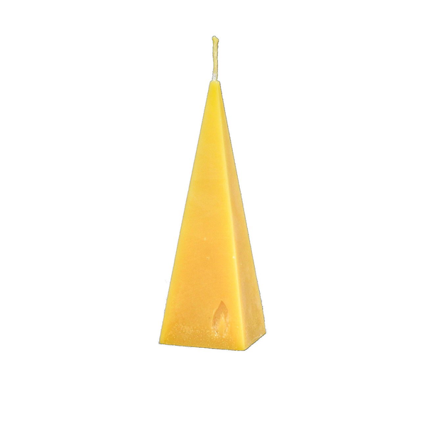 Bougie en cire d'abeille - Pyramide