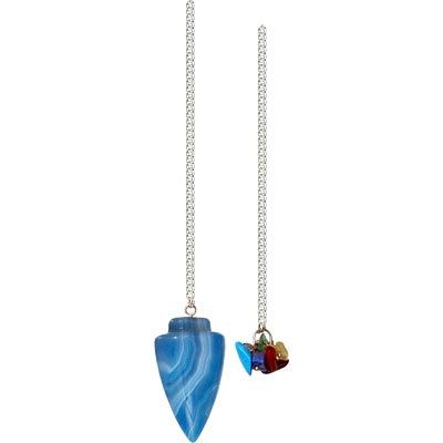 Pendule hanche en onyx bleu