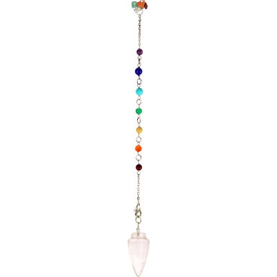 Pendule chakra quartz clair
