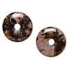 Donut/Pi disc rhodonite 30mm