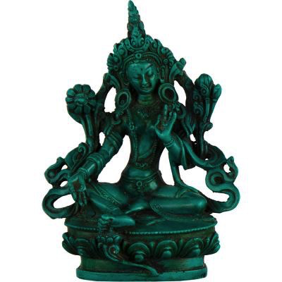 Statue Tara Résine Turquoise