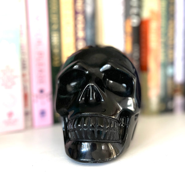 Black Obsidian Skull