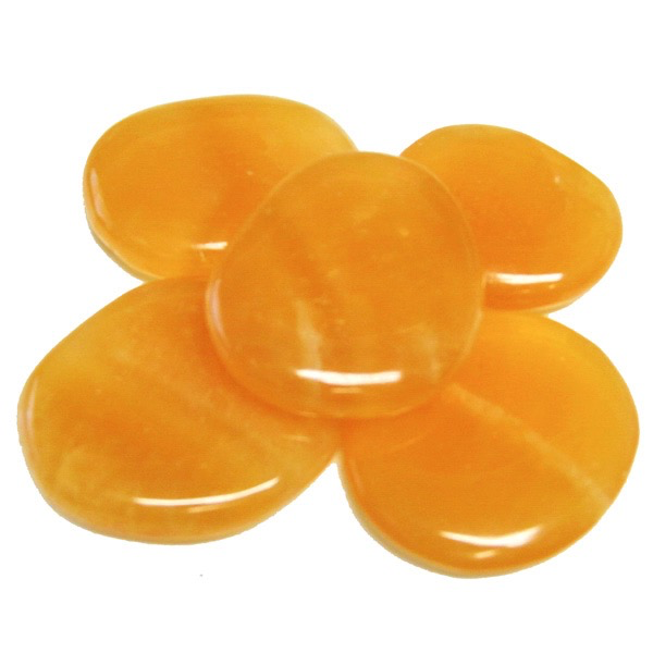 Pierre de palme calcite orange