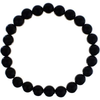 Bracelet 8mm black obsidian bead