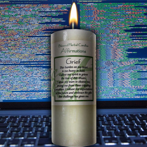 Candle Affirmation Grief