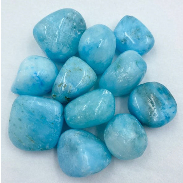 Aragonite bleue roulée (1 pierre)