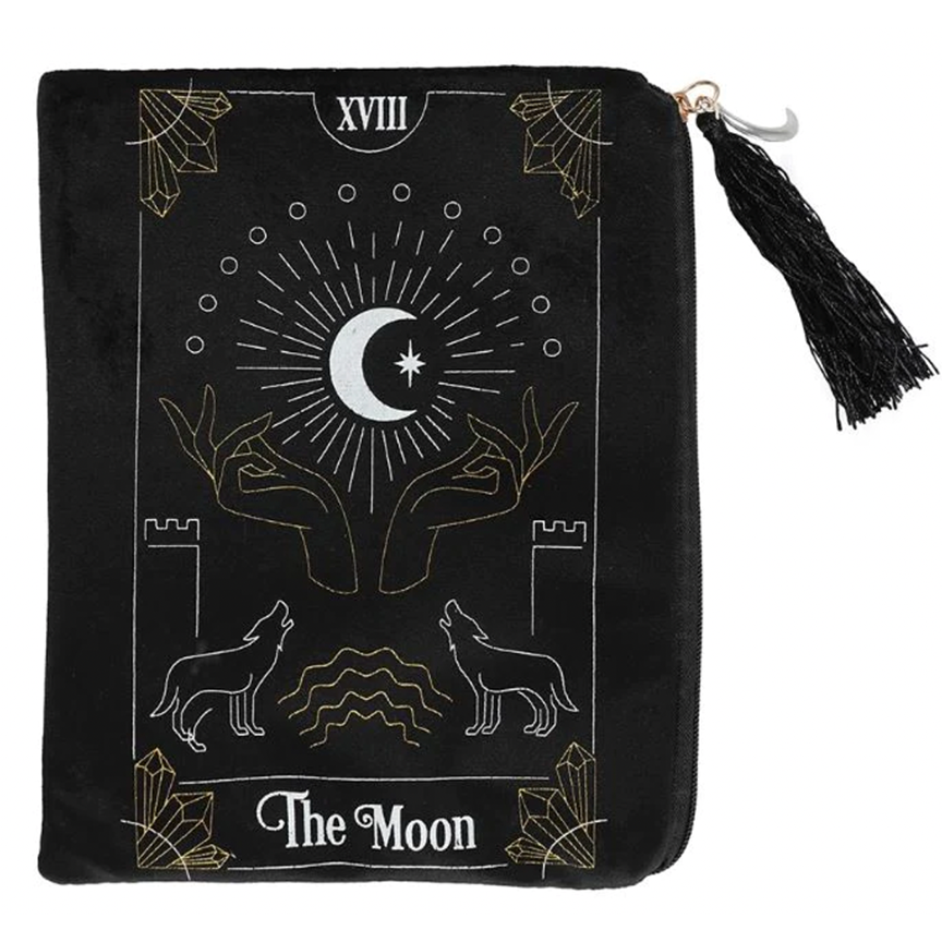 Zippered Tarot Card Bag: The Moon