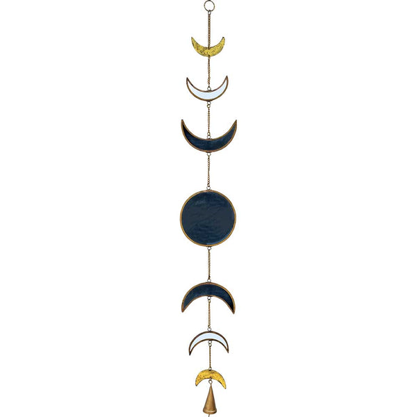 Glass Moon Phase Wall Hanging