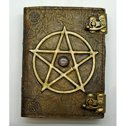 Journal Leather Embossed Pentagram