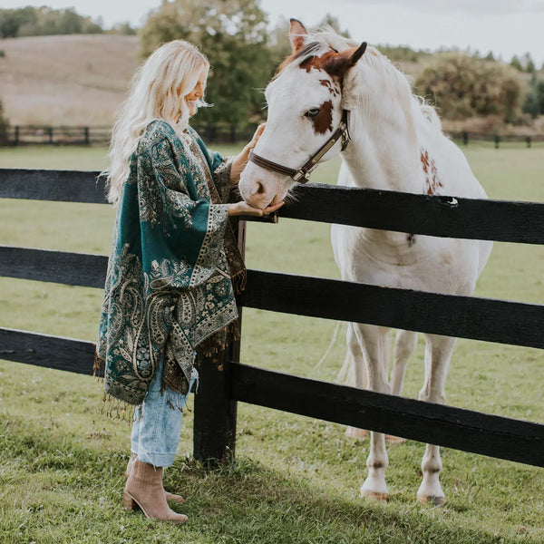 Kimono Swan Song Aquamarine