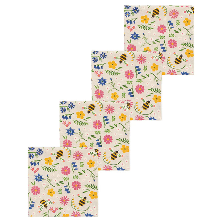Bee Garden napkins set of 4