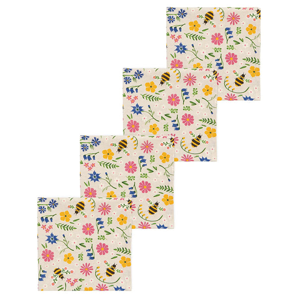 Bee Garden napkins set of 4