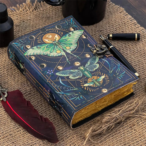 Journal Leather Luna Moth