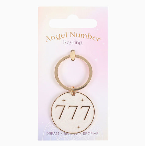 Angel Number Keyring 777